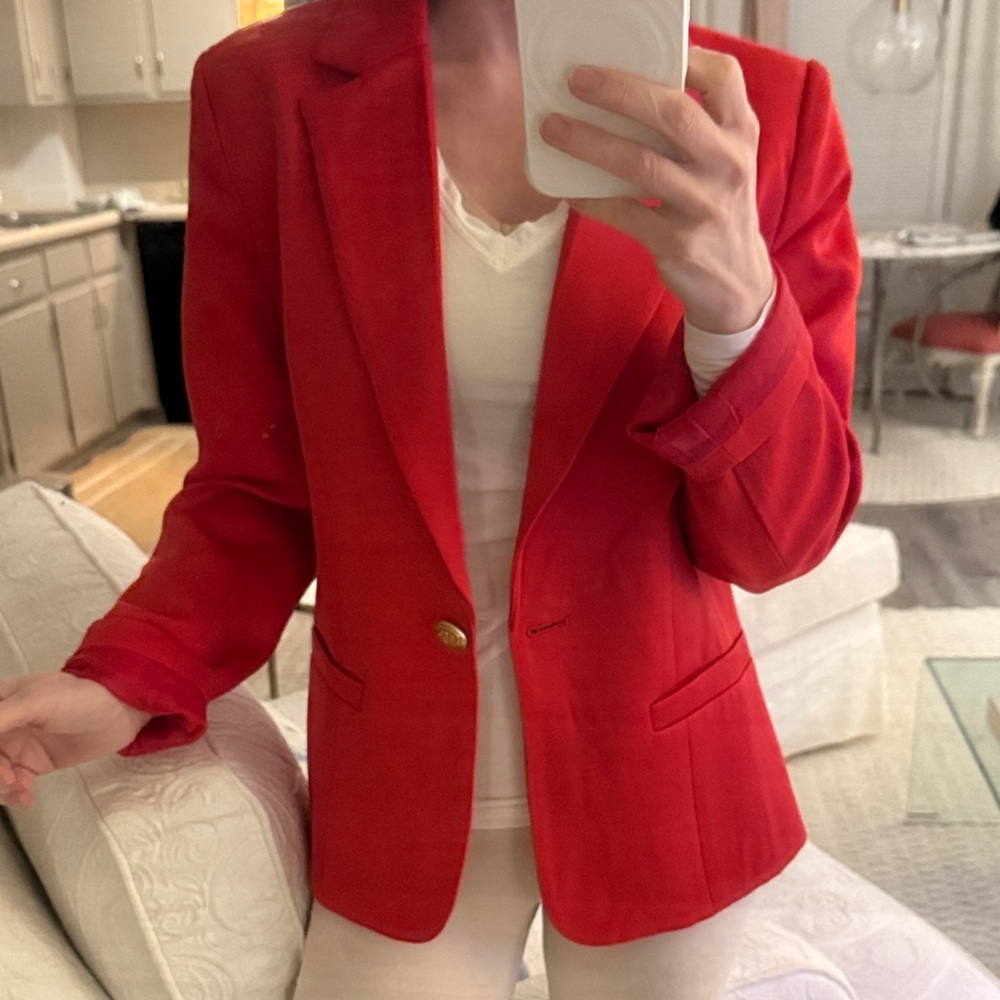 Women's Red Blazer